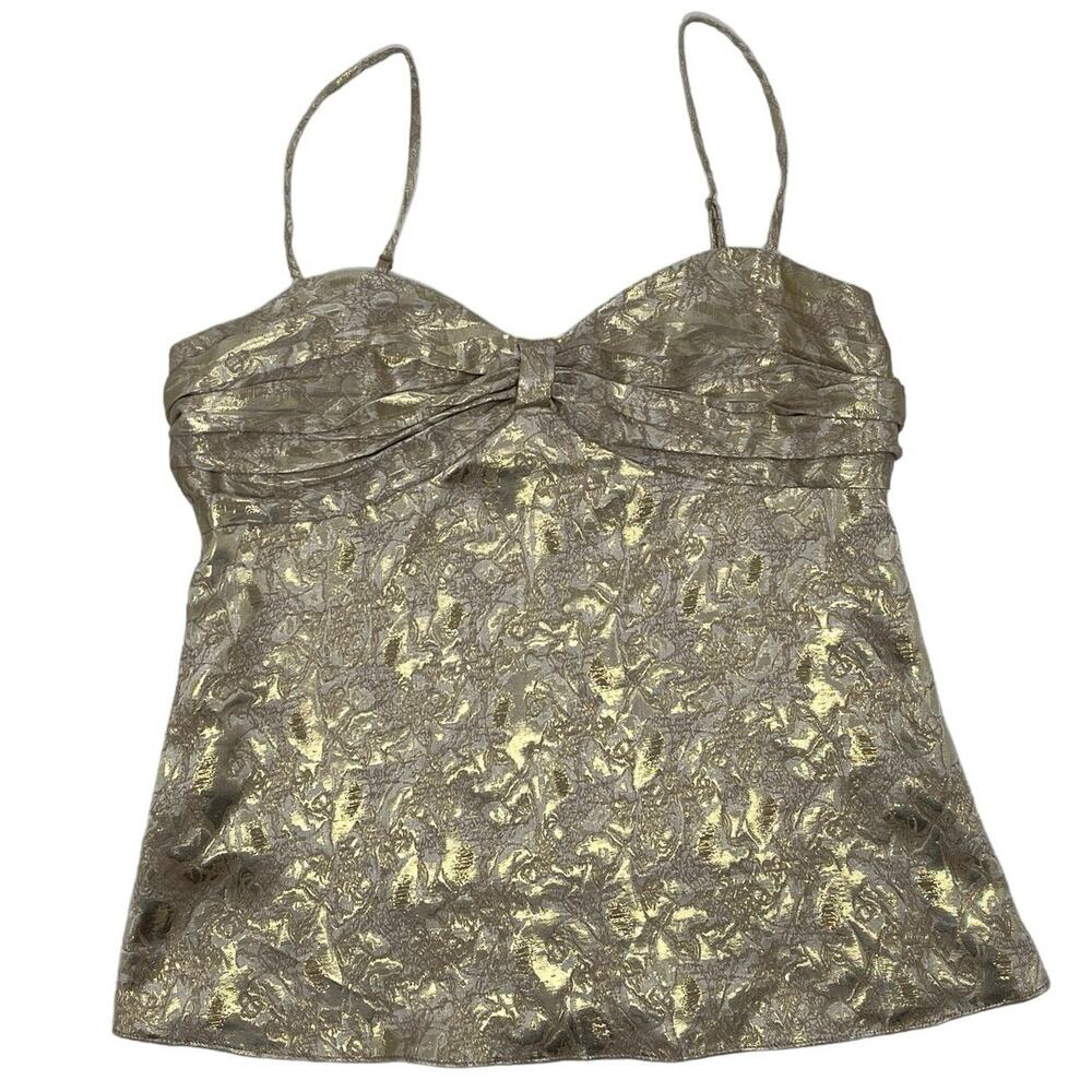 Limited champagne and gold camisole style top